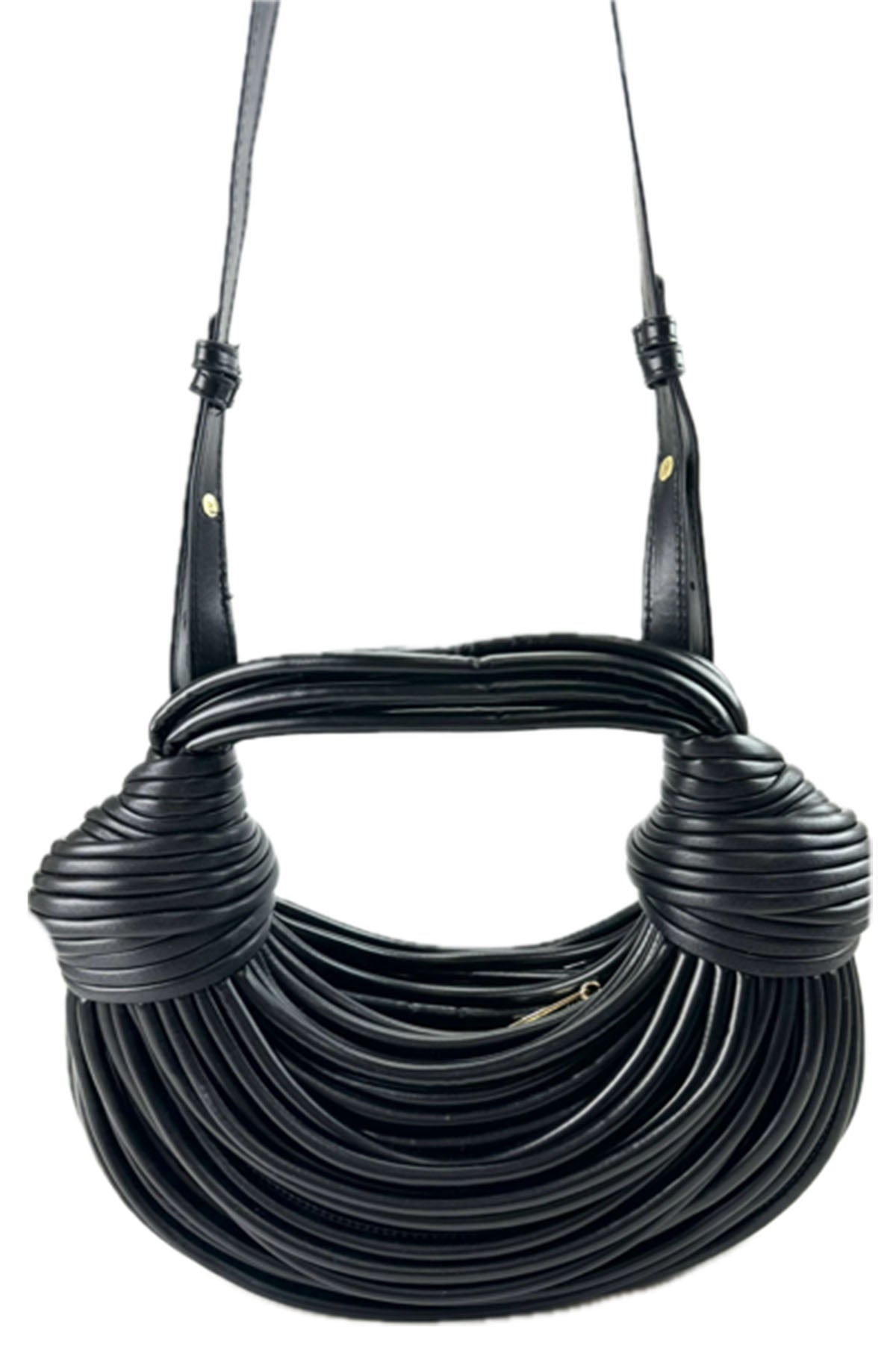 ROPE KNOTTED PULLED HANDBAG