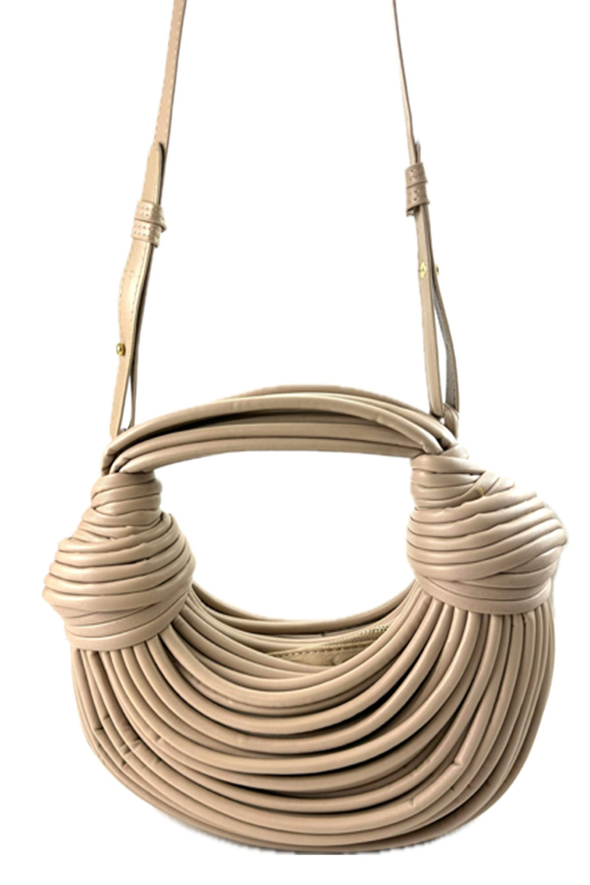 ROPE KNOTTED PULLED HANDBAG